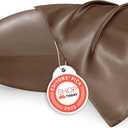 Bedsure Satin Pillowcase 2 Pack Similar to Silk Pillow Cases Standard Size, Pillow Case for Sleeping Women with Envelope Closure, Gifts for Women Men, Brown, 20x26 Inches, 2pcs