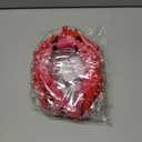 2 x 2 Pack Valentine's Day Headband for Women Pearl Rhinestone Crystal Jeweled Embellished Ladies Wide Top Knot Pink Red Makeup Hair Hoop Accessory Holiday Party Costume Decor Prezzie