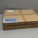 Pull out Cabinet Organizer, 2-Pack Expandable(13.6"-24") Silde out Drawers with Raising Pad for Framed Cabinets, Adjustable Full-Extension Adhesive Roll out Shelves for Kitchen Pantry Home Pot and Pan