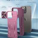 FNTCASE for iPhone 15-Pro-Max Case: Military Grade Drop Protection Rugged Shockproof Protective Cell Phone Cover with Kickstand & Camera Cover | Textured Tough Cases for 15 Pro Max 6.7'' - Hot Pink