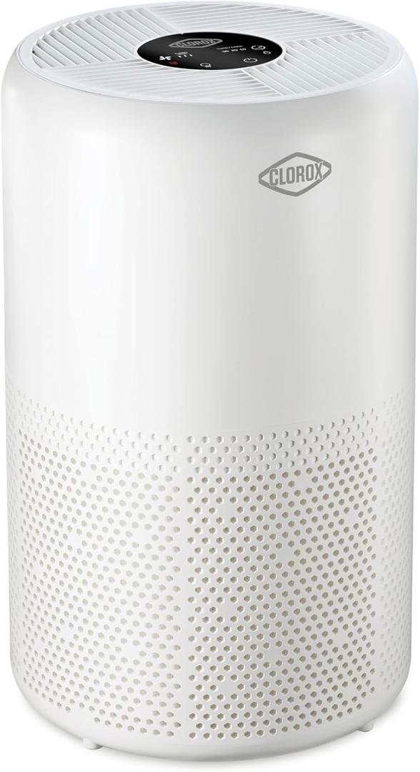 Clorox Turbo Air Purifiers for Home, True HEPA Filter, Quickly Cleans Large Rooms Up to 1,650 Sq Ft, Reduces 99.9% of Mold, Viruses, Wildfire Smoke, Allergens, Pet Allergies, Dust, Whisper Quiet