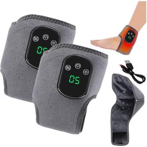 Portable Foot and Ankle Massager with Heat – 3-Speed Vibration & 5-Temperature Settings, Wireless for Pain Relief, Swelling, Plantar Fasciitis, Travel & Home Use