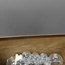 Sumind 8 Pack Disco Party Decorations Mini Disco Ball Garlands Silver Mirror Ball Hanging Banner Silver Streamer Curtains for Birthday Wedding Christmas Party Backdrop Supplies(2 Inch, 3 Inch)