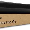 Cricut Value Iron-On, Black (12 in x 5 ft)- HTV Heat Transfer Vinyl