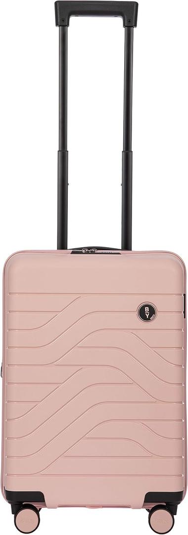 Bric's B|Y Ulisse 21-Inch Spinner - Luxury Carry-On Luggage With Spinner Wheels - Hard Shell Suitcases Made From Durable Polypropylene and Polycarbonate - Pearl Pink