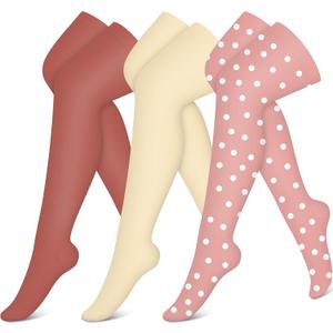 CHARMKING 3 Pairs Thigh High Compression Socks for Women and Men 15-20 mmHg Boost Circulation and All Day Comfort (S/M, Pink/Yellow/Rose)