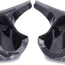 NewYall Pair of Carbon Fiber ABS Rear View Door Side Mirror Cover Cap for BMW 3 Series E90 E91 E92 E93 PRE-LCI Models 320i 323i 328i 335i 325Ci 330Ci 328xi 328xi 2005-2009 Left and Right Side