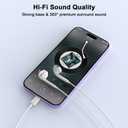[Apple MFi Certified] for iPhone Headphones Wired Earbuds/Earphones with Built-in Microphone & Volume Control HiFi Stereo Nosie Reduction Compatible for iPhone 14 13 12 11 Pro Max XS XR X 8 7, 2 Pack