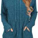 JomeDesign Sweaters for Women Long Sleeve Shirts Fashion Hoodies Pullover Sweatshirts Loose Casual Fall Tops, Size Large