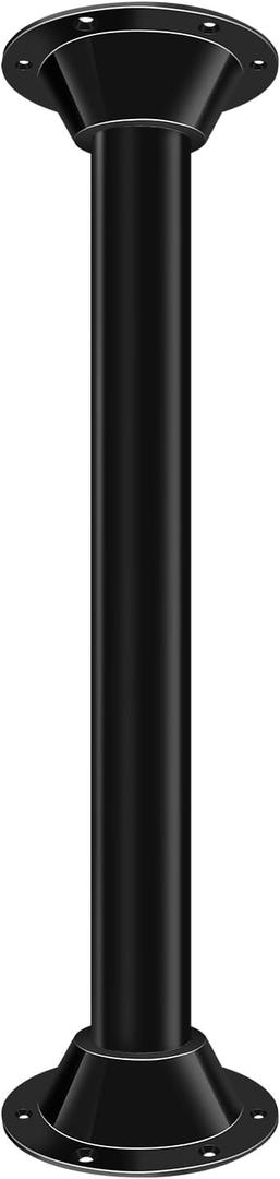 29" RV Table Leg and RV Table Base Mount,Camper Tables Leg and Bases, Aluminum Pedestal Flange with Dinette Pole for Camper Trailer Motorhome, Tables and Floor Mounting, Includes Mounting Screws (29" - 1 Set)