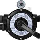 SP0714T VariFlo Valve Replacement for Hayward SP0714T VariFlo XL Top Mount Multiport Valve Part for Above-Ground Pro- or VL Series Sand Filter, 1.5 Inch Plumbing, 7-Position Control Valve