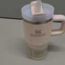 STANLEY Quencher H2.0 Tumbler with Handle and Straw 20 oz | Flowstate 3-Position Lid | Cup Holder Compatible for Travel | Insulated Stainless Steel Cup | BPA-Free | Rose Quartz 2.0