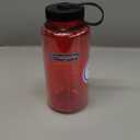 Nalgene Sustain Tritan BPA-Free Water Bottle Made with Material Derived from 50% Plastic Waste (using ISCC certified mass balance), 32 OZ, Wide Mouth, Red