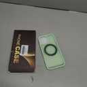 Compatible with iPhone 15 Case with 360° Rotatable Magnetic Ring Stand [Compatible with Mag-Safe] Translucent Shockproof Protective Phone Case for Women Men, Light Green