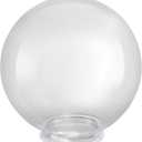 Aspen Creative 28002-60-11, 8" Clear Acrylic Replacement Lamp Post Globe with 3-3/4" Twist Lock Neck
