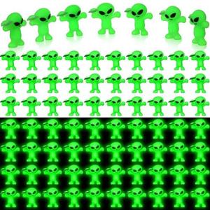 Amazon.com: CroBlissful 50 Pcs 50 Pcs Mini Alien Figures Glow in The Dark Space Ship Tiny Little Small Alien Figurine for Prank Rubber Toys Bulk Gift Space Party Favors Hide and Seek Christmas Stocking Stuffer : Toys & Games