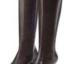 GENSHUO Knee High Boots Women Pointed Toe 2.3 Inches Kitten Heel Tall Boots Classic Fashionable Long Boots with Side Zipper Winter size 9 women's