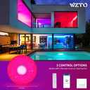 36W LED Music Ceiling Light with Bluetooth Speaker, RGB LED Flush Mount Smartphone APP Control Remote Color Changing Ceiling Lamp, Waterproof Light Fixture for Kids Room Bedroom