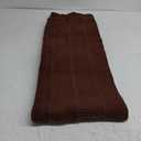 Carriediosa Knit Throw Blanket for Couch 50" X 60", Soft Cozy Stripe Pattern Cable Knitted Throws Fall Fluffy Textured Solid Home Decor Blankets Couch Cover for Bed Sofa, Dark Brown