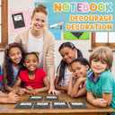 Fuutreo 72 Pcs Composition Notebook Classroom Decorations Classroom Bulletin Board Decor Bulletin Boards Cutouts Composition Cover Paper Whiteboard Decor