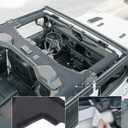 JOYTUTUS Roll Bar Cover Padding Compatible with 2018-2023 Wrangler JL Unlimited JLU (Not Fit 2024-2026), Fit Hard Top and No Top, JL 4 Doors Roll Bar Protection, Neoprene