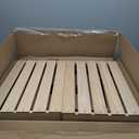 Weysat 3 Pack Large Wood Crates Box for Storage 16 x 12 x 9.5 Inches Unassembled Wooden Milk Crates with Handle Decorative Nesting Box for Winter Display Rustic DIY Office Home Retail Art Craft (Wood) (natural color)