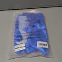 Girls Metallic Skirts Sparkle Shiny Toddler Baby Mini Ruched Skirts PU Faux Leather Short Skirt with Cute Headbands (Blue)