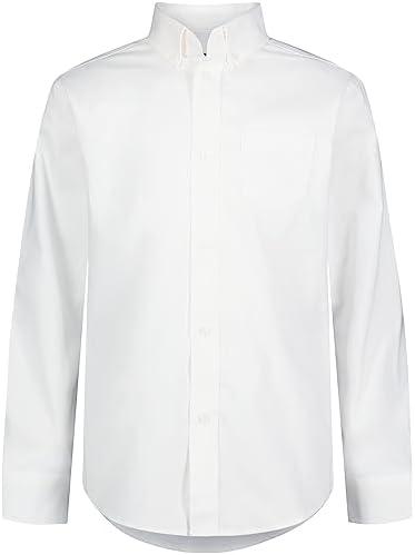 IZOD Uniform Young Men's Long Sleeve Button-Down Oxford Shirt. Size L