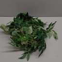 Fake Greenery Garlands Artificial Silver Dollar Eucalyptus Garland in Grey Green and Willow Twigs Garland Intertwined Together for Rustic Wedding Arch Swag Doorways Table Runner Decoration