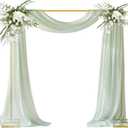 8.2FT Square Backdrop Stand Adjustable Square Arch Wedding Arches Metal Balloon Arch Stand for Ceremony, Wedding, Baby Shower, Birthday Party Decorations, Gold