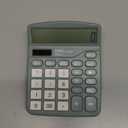 Calculator, Deli Standard Function Desktop Calculators with 12 Digit Large LCD Display and Sensitive Button, Solar Battery Dual Power Office Calculator, Green