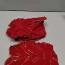 WILLBOND 12 Pieces Velvet Christmas Red Bows Gold Wired Edge Ribbon Christmas Wreath Ornament Bows for Xmas Tree Wreath Fence Stairs Railing Fireplace Home Indoor Outdoor Front Door Decorations