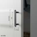 Goo-Ki 6 Pack 3" Classic Curvature Matte Black Cabinet Handles - Timeless Appeal Meets Modern Functionality for Kitchen Drawer Improvement