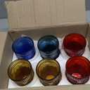 Kingrol 6 Pack 12 Ounces Vintage Water Glasses, Romantic Drinking Glasses, Premium Glassware Set for Juice, Beverages, Beer, Cocktail