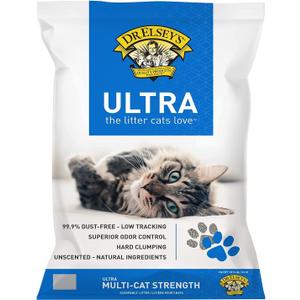 Dr. Elsey's Ultra UnScented Clumping Clay Cat Litter 40 lb. Bag