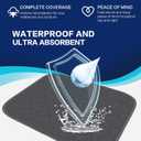 Hide Stains Washable Bed Pad 36x72 Inch (2 Pack), Waterproof Pad for Incontinence, Washable Underpads, Bed Wetting Pads for Adult, Kids, Elderly, Pet