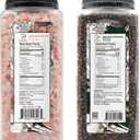 Soeos Himalayan Pink Salt Coarse 39 oz + Organic Black Peppercorns 18 oz, Salt for Grinder Refill, Salt and Peppercorns, Pepper Grinder Refill, Non-GMO Spice Seasoning Set For Cooking (57 Ounce (Pack of 1))