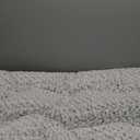 KSIIA Washable Dog Bed Deluxe Plush Dog Crate Beds Comfy Kennel Pad Anti-Slip Pet Sleeping Mat for Large, Jumbo, Medium, Small Dogs Breeds, 35" x 23", Gray (35.0"L x 23.0"W x 3.5"Th, Grey)