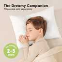 KeaBabies 2-Pack Toddler Pillow 13x18 - Soft Organic Cotton Kids Travel Bed Pillows for Sleeping, School, Nap, Machine Washable, Toddlers 2 to 5, Pillowcase Sold Separately (Soft White)