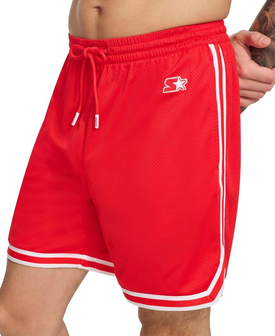 Starter Men's Quick Dry Lightweight Volley Swim Trunk (X-Large, Red)