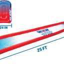 Wow Sports Super Inflatable Lawn Water Slide - 25 ft - Zigzag Sprinklers - Includes 2 Sleds - Kids & Adults