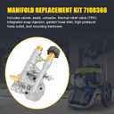 7108366 Pressure Washer Pump Manifold Replacement for Axial Cam Pressure Washer Pump 510020 520006 Cleaning Manifold