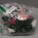 NUPTIO Artificial Flower Centrepieces for Tables - 2 Pcs Burgundy & Dusty Rose & Creamy White Fake Flowers Roses Balls 9.5in Diameter - Silk Faux Rose Arrangement for Wedding Party Table Decor