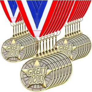 Quelay 30 Pcs 2'' Gold Medals for Awards,Winner Encourage Team Participation for Adults Trophy Award Prize Gift Competitions Graduation Party