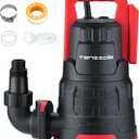 Sump Pump, 1 HP 3960GPH Submersible Utility Water Pump, Thermoplastic Portable Electric Water Removal Transfer Pump with 16.4FT Cord for Swimming Pool Basement Garden Pond Tubs Draining