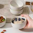 S&Q'S CERAMICS Ceramic Small Bowls for Kitchen, Set of 6, 9 ounces Small Ceramic Bowls for Condiments, Dipping, Side Dishes (Glazed Matte Off-White)