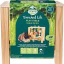 Oxbow Enriched Life Play Table, Rabbit Toys, Guinea Pig Toys, Enrichment for Bunny, Guinea Pig, Hamster, Rabbit, Chinchilla, Rat, Chinchilla Cage Accessories, Small Pet Accessories for Cage