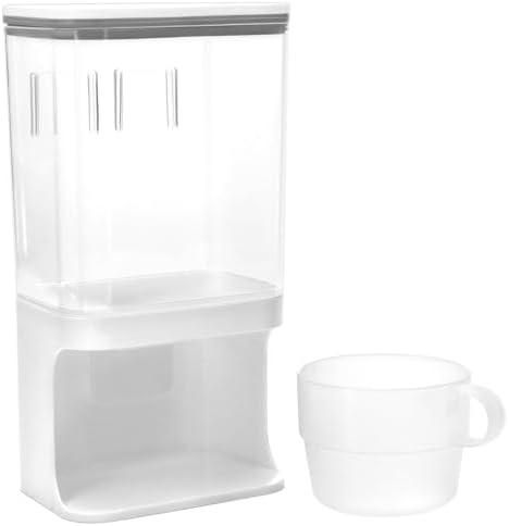 QWORK Wall-Mounted Scent Booster Beads Dispenser and Laundry Detergent Organizer with Transparent Design