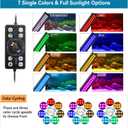 hygger Aquarium LED Light Fish Tank Full Spectrum Lighting with 24/7 Day-Night Cycle Mode & Auto On/Off Timer, 7 Colors Options, Dimmable, Extendable Bracket for 30~36in Tank Plant Lights