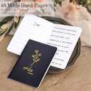 2 x XKDOUS 2 Pcs Wedding Vow Books for Her & Him Vows Book with Gold Foil Lettering, Lined Pages, Vow Starter Cards, His & Hers Writing Notebook for Wedding Day Ceremony Vows (Black+White)